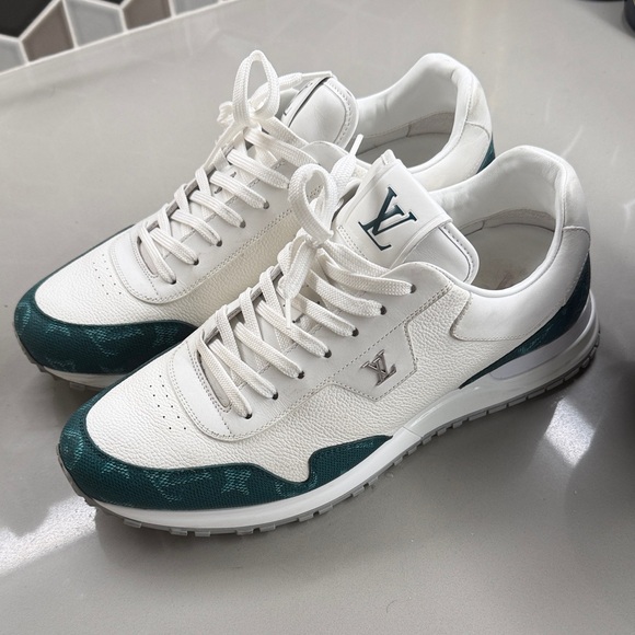 Louis Vuitton Other - Louis Vuitton White and Teal Men's Sneakers